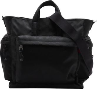 Gucci Pre-owned Gucci Large GG Nylon Nexus Satchel Unisex H3UKLKZN35G222FK