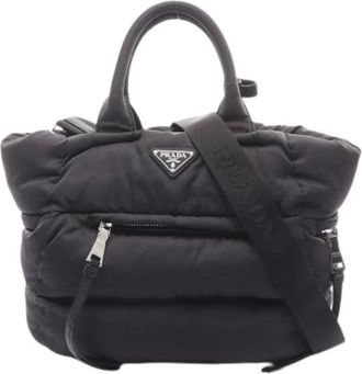 Prada Pre-owned Handbags, female, Black, Size: ONE SIZE Pre-owned Vintage Handbag