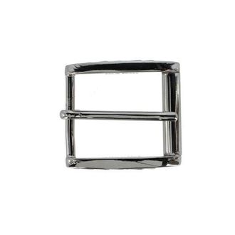 Trafalgar Store 35mm Solid Brass Side Detailed Roller Harness Belt Buckle in Shiny Nickel at Nordstrom