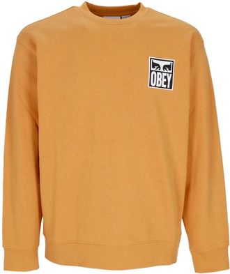 Obey Iconische French Terry Crewneck Sweatshirt - Heren - Sweatshirts - Geel - XL - Katoen - Hoodies & sweatvesten