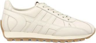 Hogan embossed-logo leather sneakers - Neutrals