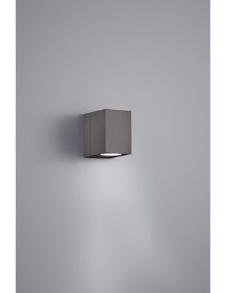 Trio Aplique Rectangular Tiber Spot Led Orientable Ip54 Antracita H10 Cm Lighting