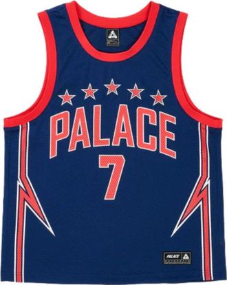 Palace Lightning Basketball Jersey Navy Red P30ES225