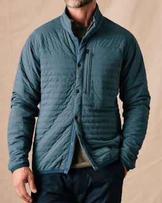 Relwen Windzip Casual Jacket In Gas Blue