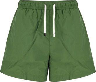 Ermenegildo Zegna Badmode, Heren, Groen, M, Nylon, Bhel 00Ahb 11A3 V06 Zwembroek met trekkoord