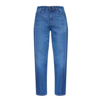 Emporio Armani Tapered-Leg Jeans - Dames - Loose Fit Jeans - Blauw - W31 - Katoen - Jeans
