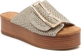 Kelsi Dagger Dover Woven Platform Sandal in Gold at Nordstrom, Size 5.5