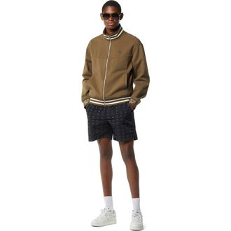 MCM Essential Logo Ponte Track Jacket in Green at Nordstrom, Size Medium