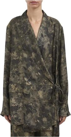 Uma Wang Khloe Jacket - Dames - Blazers - Groen - M - Jassen