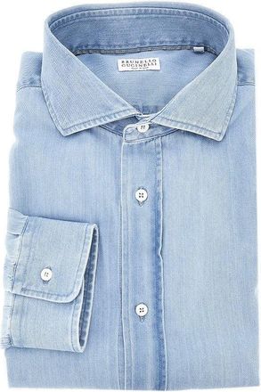 Brunello Cucinelli Denim Easy Fit shirt Man XL