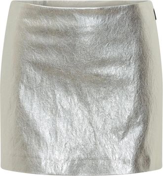 Msgm Striped Mini Skirt - Dames - Korte rokken - Grijs - S - Rokken