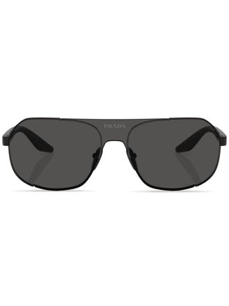 Prada Occhiali da sole tondi - Nero