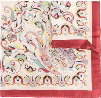 Etro Foulard in seta con stampa paisley - Toni neutri