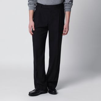 Pantaloni Torino Black wool trousers