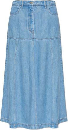 Munthe Tuxya Skirt - Dames - Spijkerrokken - Blauw - L - Leer - Rokken