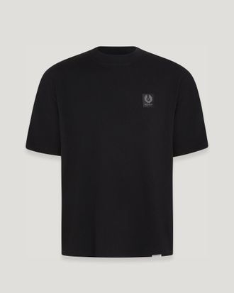 Belstaff Belstaff Camiseta Con Parche X Represent para hombre Punto de algod&oacute;n NEGRO 2XL