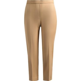 Theory Sleek Flannel Treeca Pull-On Pants in New Camel at Nordstrom, Size 12