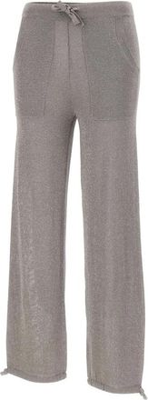 KANGRA Gebreide Joggers - Dames - Straight fit broeken - Grijs - L - Broeken
