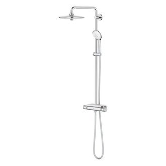 GROHE Euphoria Regendoucheset Opbouw- hoofddouche 26cm - massage handdouche rond - thermostatisch - chroom