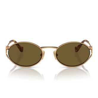 Miu Miu Sunglasses Mu52 Y 7 Oe01 T Gold/Brown Women