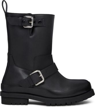 Stella McCartney Trace buckle-detail boots - women - Other fibres - 36 - Black