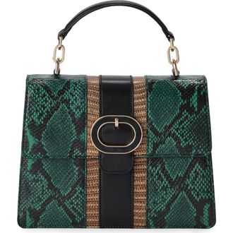 Brahmin Small Hallie Leather Top Handle Bag in Multi Venezia at Nordstrom