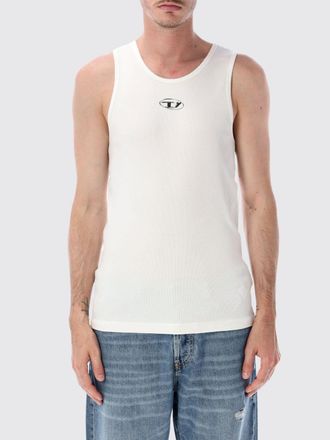 Diesel Contrast Oval D Logo Slim Fit Stretch-Cotton Vest Top