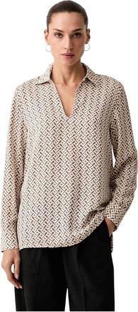 Lacoste Camisa Popover Estampada de Corte Regular - Blouses & Shirts - Mujer - Multicolor - XS