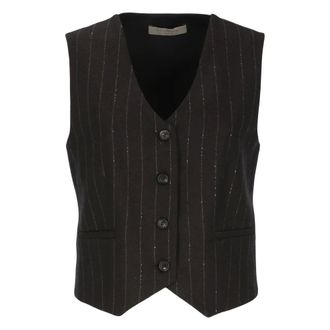 D.exterior Gilet in Lana - - Jackets - Donna - Nero - S