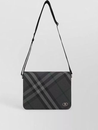 Burberry grid shoulder bag small messenger