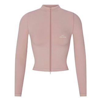 Nike (WMNS) Nike x SKIMS Ribbed Seamless Zip Up Crop Jacket Himalayan TPLSL11145W-HEC