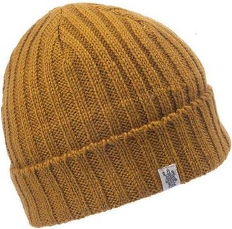 Nirvanna Designs Clyde Rib Fold Cap in Honey at Nordstrom, Size Medium