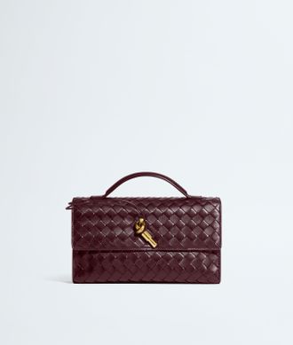Bottega Veneta Andiamo Clutch 25 - Bordeaux - Women