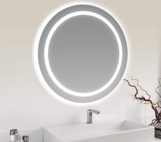 Bathstage Bathstage - 65454 B-920 Espejo Led Retroiluminado 65 Cm Redondo Canto Pulido - Ref: Bs-65454