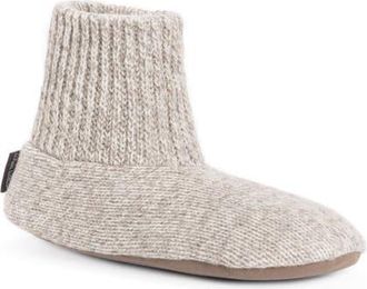 Muk Luks Morty Ragg Woll Slipper Sock in Neutral at Nordstrom, Size Medium