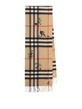 Burberry Check Mates Cashmere Scarf