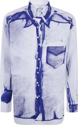 Paul Smith S/C Easy Fit Shirt - Heren - Overhemden - Blauw - Maat: L