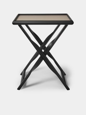 Giobagnara Elica Leather and Wood Serving Table