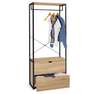 IDMarket Armario 2 Cajones An. 80 Cm Detroit Dise&ntilde;o Industrial