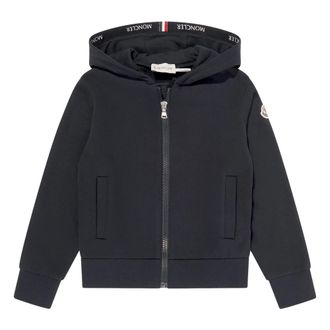 Moncler Zip-Up Hoodie - male - Moncler - Kids Sweatshirts - Blue - 10 Y - Kids