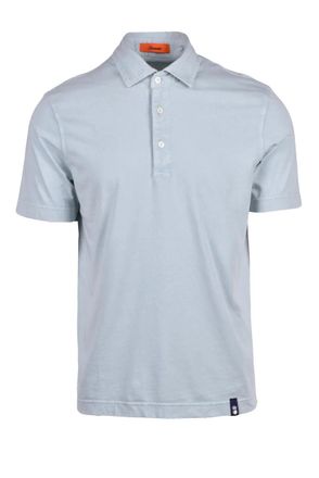 Drumohr Aquamarine Cotton Men Polo