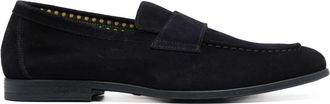 Doucal's Penny tonal-stitching suede loafers - men - Calf Leather/Fabric/Calf Suede/Rubber - 41 - Blue