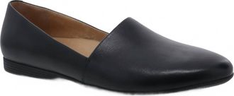 Dansko WomenS Larisa Flat In Black Milled Nappa