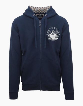 Aquascutum Mens Zp + Hoody S - Navy - Size: 38