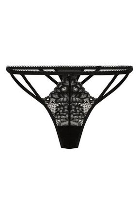 Hunkem&ouml;ller Anna Thong in Caviar at Nordstrom, Size X-Large