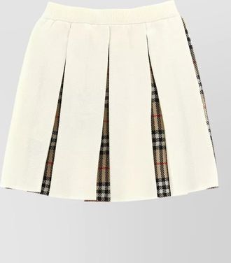 Burberry wool pleated midi skirt