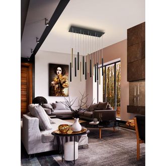 Schuller Lampara Varas Oro/negro 14l Dimable