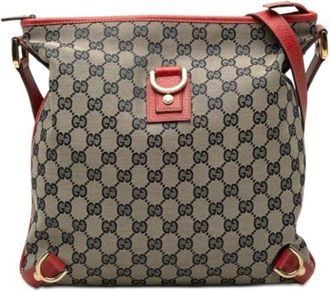 Gucci Pre-owned Abbey Crossbody Bag - Dames - Vintage Schoudertas - Bruin - ONE Size - Leer - Vintage
