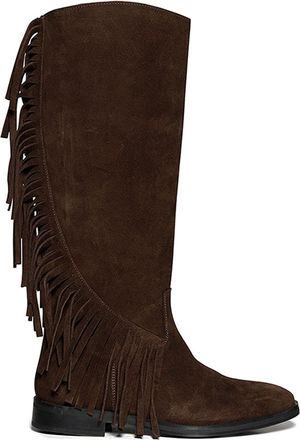 Steve Madden Womens Suede Nigella 205 Boots - Brown - Size UK 3