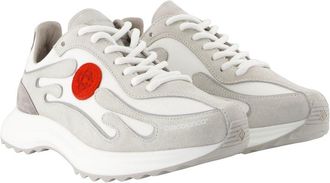 Casablanca Womens Stade Sneaker Gray Calfskin
